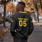 Custom Ghana Football 2026 Sweatshirt Black Stars Never Fall Black Version