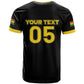 Custom Ghana Football 2026 T shirt Black Stars Never Fall Black Version