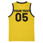 Custom Ghana Football 2026 Basketball Jersey Black Stars Never Fall Yellow Version