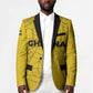 Custom Ghana Football 2026 Blazer Black Stars Never Fall Yellow Version