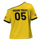 Custom Ghana Football 2026 Cross Shoulder Shirt Black Stars Never Fall Yellow Version