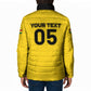 Custom Ghana Football 2026 Padded Jacket Black Stars Never Fall Yellow Version