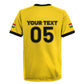 Custom Ghana Football 2026 Rugby Jersey Black Stars Never Fall Yellow Version