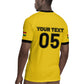 Custom Ghana Football 2026 Rugby Jersey Black Stars Never Fall Yellow Version