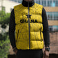 Custom Ghana Football 2026 Sleeveless Puffer Jacket Black Stars Never Fall Yellow Version