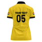 Custom Ghana Football 2026 Women Polo Shirt Black Stars Never Fall Yellow Version