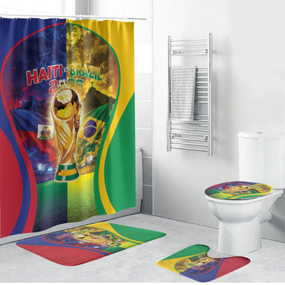 Brazil Haiti 2026 World Football Bathroom Set Go For Glory