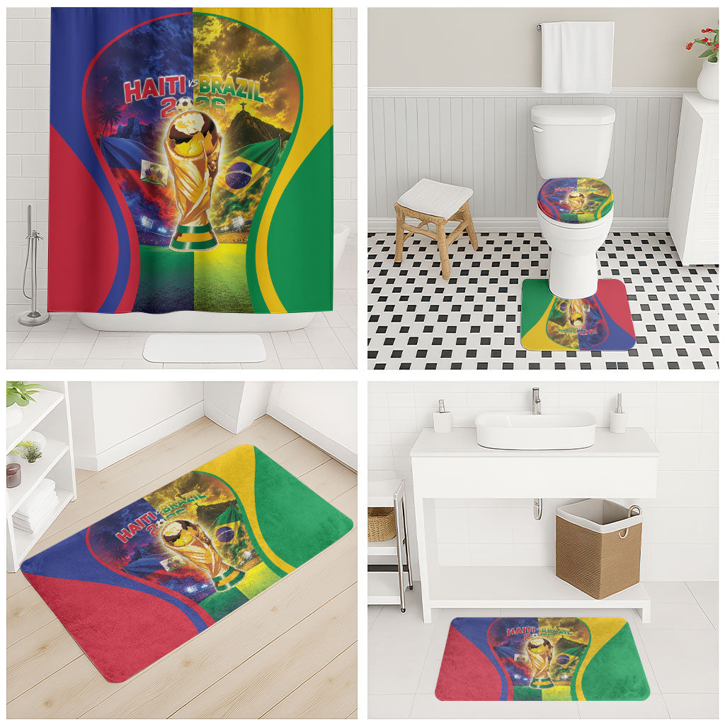 Brazil Haiti 2026 World Football Bathroom Set Go For Glory
