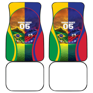 Custom Brazil Haiti 2026 World Football Car Mats Go For Glory