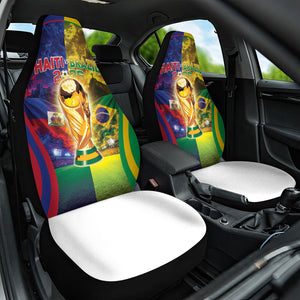 Brazil Haiti 2026 World Football Car Seat Cover Go For Glory