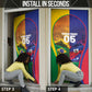 Custom Brazil Haiti 2026 World Football Door Cover Go For Glory