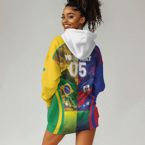 Custom Brazil Haiti 2026 World Football Hoodie Dress Go For Glory