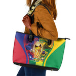 Brazil Haiti 2026 World Football Leather Tote Bag Go For Glory