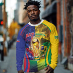 Custom Brazil Haiti 2026 World Football Long Sleeve Shirt Go For Glory
