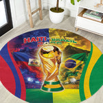 Brazil Haiti 2026 World Football Round Carpet Go For Glory