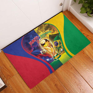 Brazil Haiti 2026 World Football Rubber Doormat Go For Glory