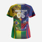 Custom Brazil Haiti 2026 World Football Scrub Top Go For Glory