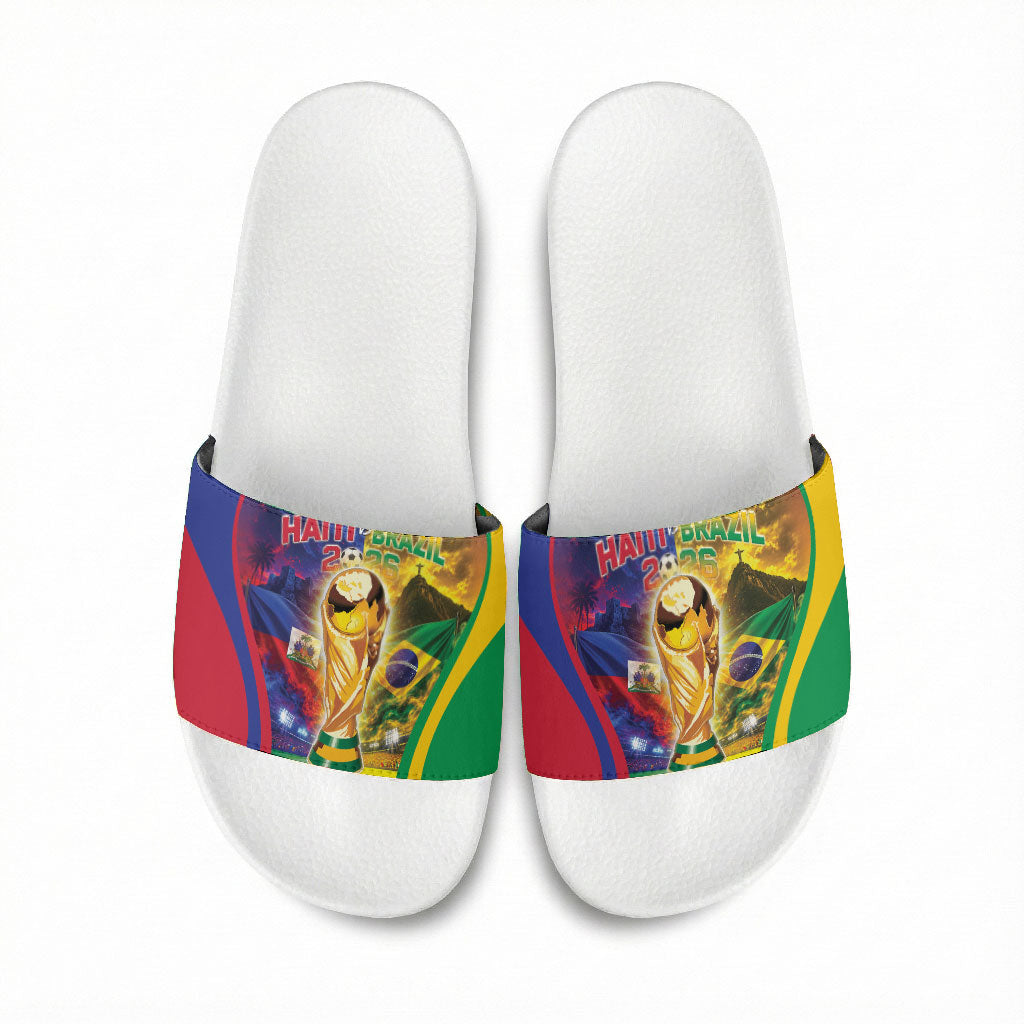 Brazil Haiti 2026 World Football Slide Sandals Go For Glory