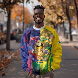 Custom Brazil Haiti 2026 World Football Sweatshirt Go For Glory