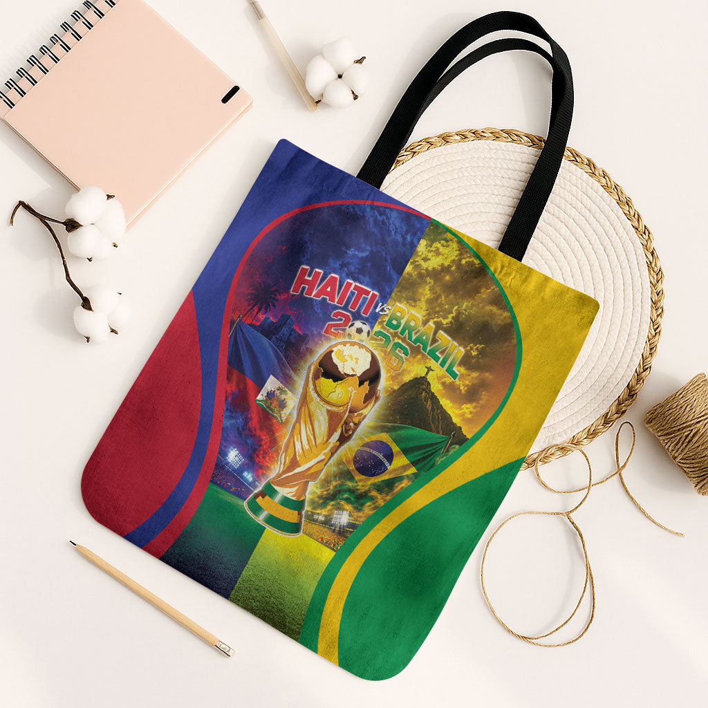 Brazil Haiti 2026 World Football Tote Bag Go For Glory