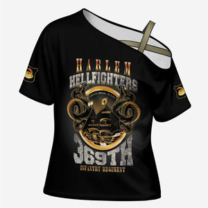 Never Forget Harlem Hellfighters Cross Shoulder Shirt Strength Courage And Glory