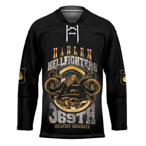Never Forget Harlem Hellfighters Hockey Jersey Strength Courage And Glory