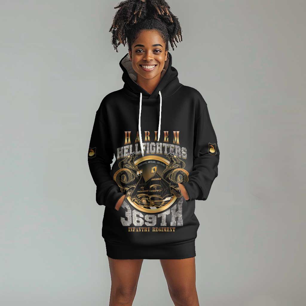 Never Forget Harlem Hellfighters Hoodie Dress Strength Courage And Glory