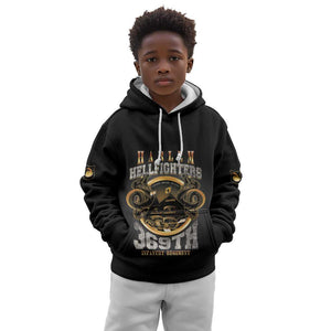 Never Forget Harlem Hellfighters Kid Hoodie Strength Courage And Glory
