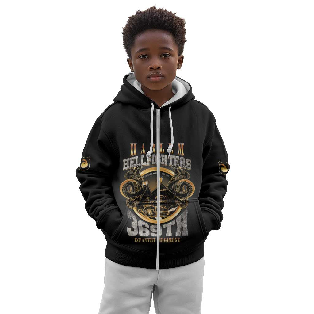 Never Forget Harlem Hellfighters Kid Hoodie Strength Courage And Glory