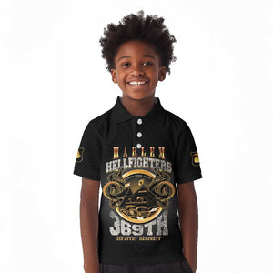 Never Forget Harlem Hellfighters Kid Polo Shirt Strength Courage And Glory