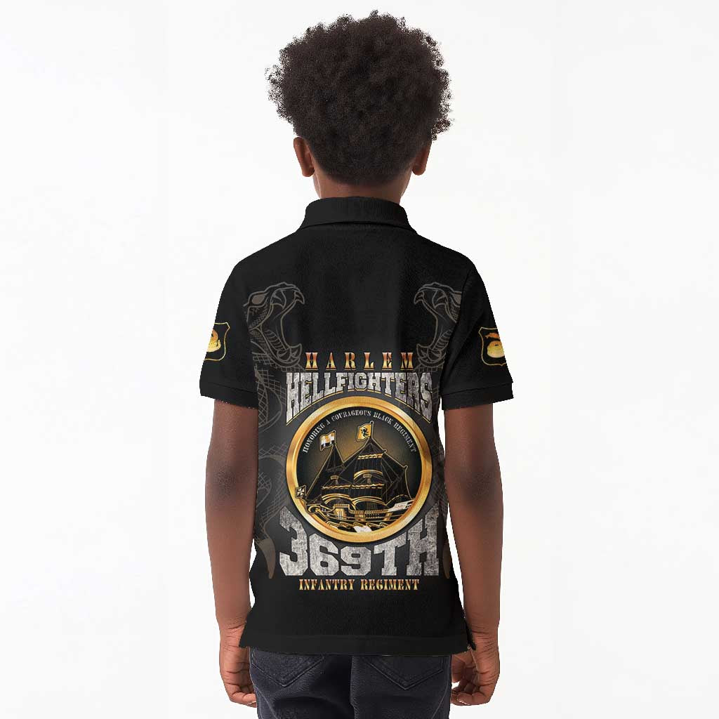 Never Forget Harlem Hellfighters Kid Polo Shirt Strength Courage And Glory