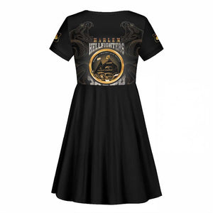 Never Forget Harlem Hellfighters Kid Short Sleeve Dress Strength Courage And Glory