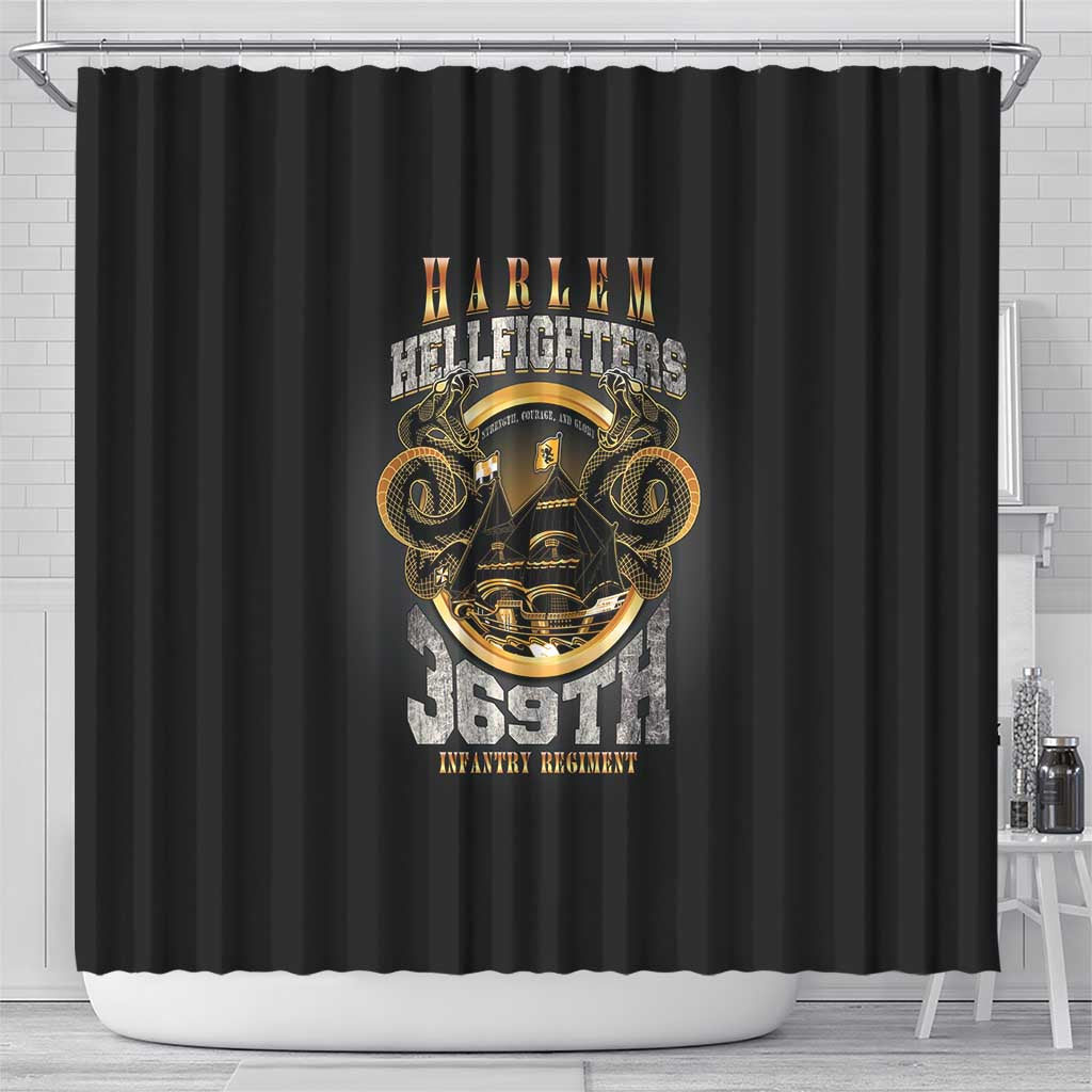 Never Forget Harlem Hellfighters Shower Curtain Strength Courage And Glory