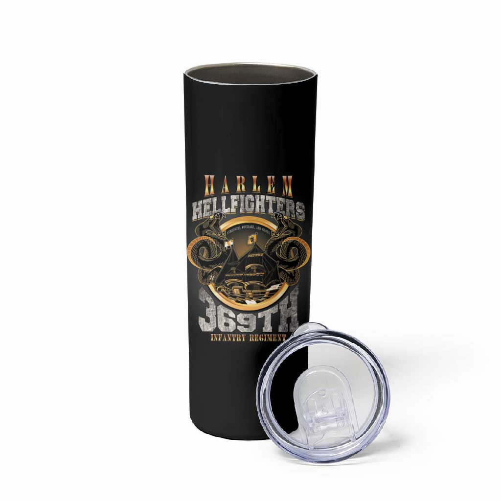 Never Forget Harlem Hellfighters Skinny Tumbler Strength Courage And Glory