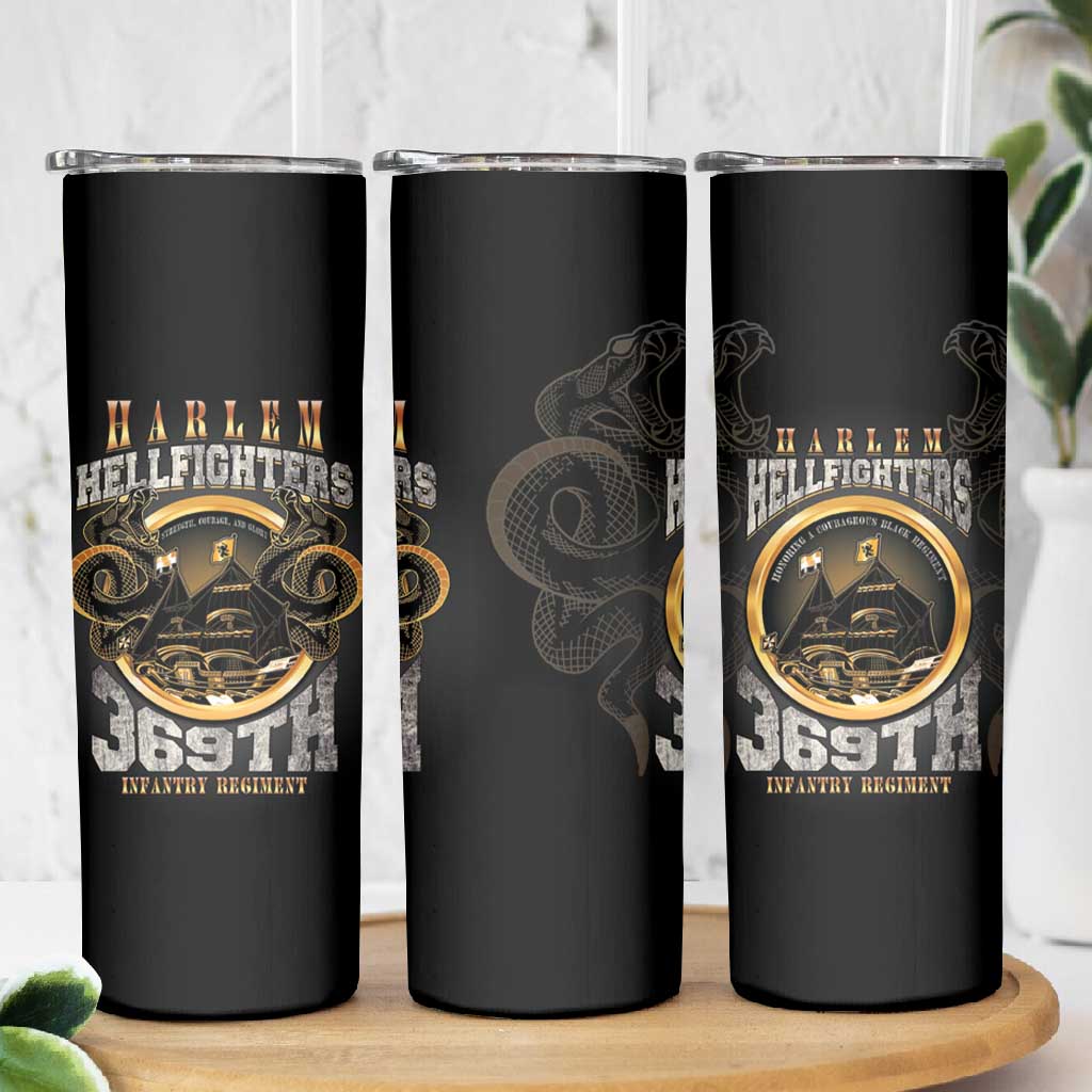 Never Forget Harlem Hellfighters Skinny Tumbler Strength Courage And Glory