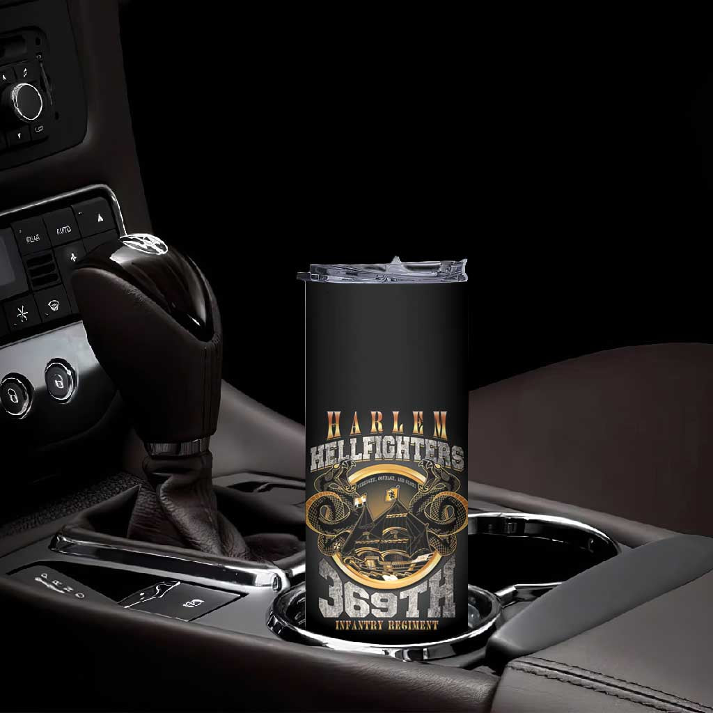 Never Forget Harlem Hellfighters Skinny Tumbler Strength Courage And Glory