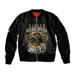 Never Forget Harlem Hellfighters Sleeve Zip Bomber Jacket Strength Courage And Glory