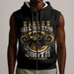 Never Forget Harlem Hellfighters Sleeveless Zip Hoodie Strength Courage And Glory