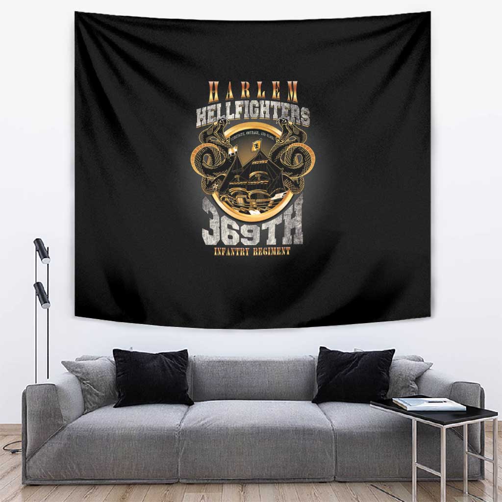 Never Forget Harlem Hellfighters Tapestry Strength Courage And Glory