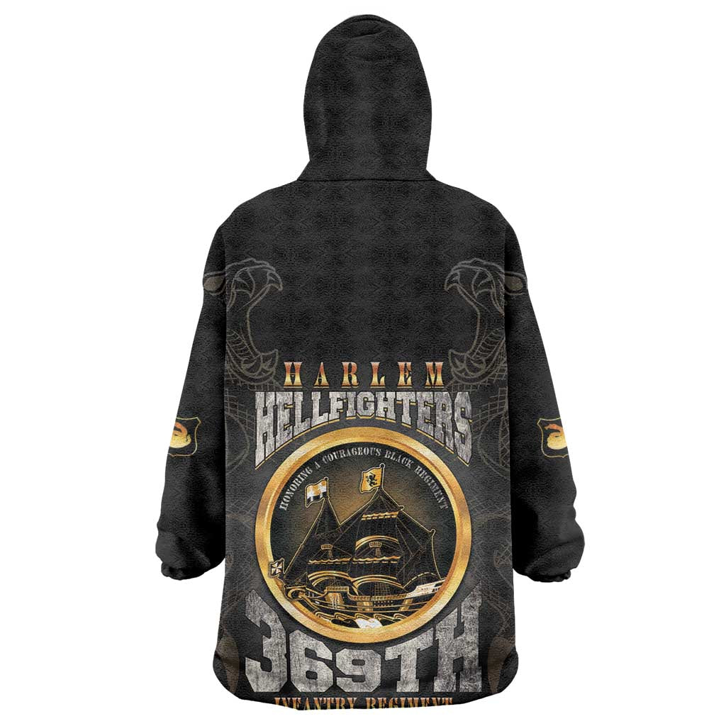 Never Forget Harlem Hellfighters Wearable Blanket Hoodie Strength Courage And Glory