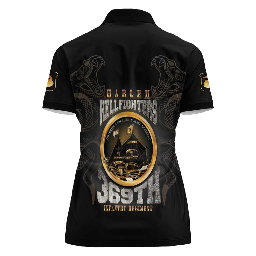 Never Forget Harlem Hellfighters Women Polo Shirt Strength Courage And Glory