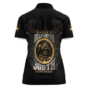 Never Forget Harlem Hellfighters Women Polo Shirt Strength Courage And Glory
