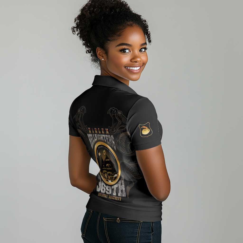 Never Forget Harlem Hellfighters Women Polo Shirt Strength Courage And Glory