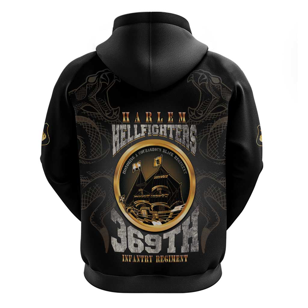 Never Forget Harlem Hellfighters Zip Hoodie Strength Courage And Glory