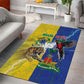 Brazil And Haiti Football Area Rug Jaguar With Kanson Wouj Special Style