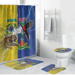 Brazil And Haiti Football Bathroom Set Jaguar With Kanson Wouj Special Style