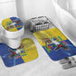 Brazil And Haiti Football Bathroom Set Jaguar With Kanson Wouj Special Style