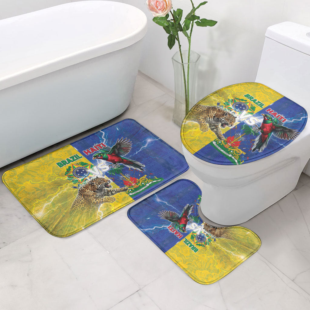 Brazil And Haiti Football Bathroom Set Jaguar With Kanson Wouj Special Style