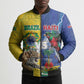 Custom Brazil And Haiti Football Bomber Puffer Jacket Jaguar With Kanson Wouj Special Style