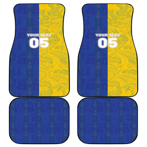 Custom Brazil And Haiti Football Car Mats Jaguar With Kanson Wouj Special Style